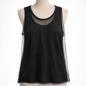 Jarbo Whimsigoth Mesh Tank Black Size M Layering Romantic Dark Grunge Luxury